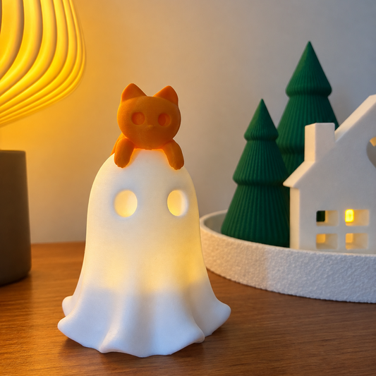 Fantasma c/amigo gato
